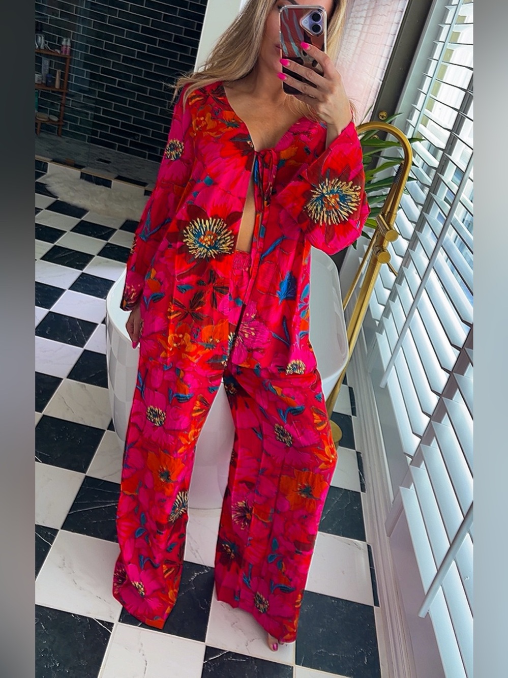 Floral two piece set